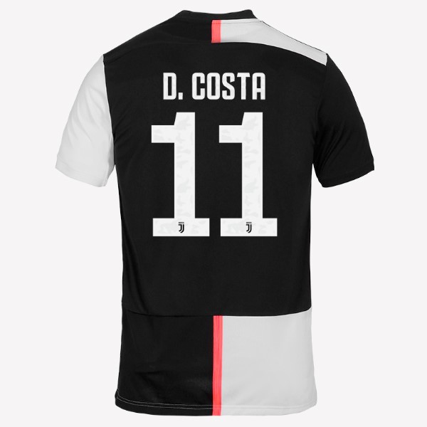 Camiseta Juventus NO.11 D.Costa 1ª Kit 2019 2020 Blanco Negro